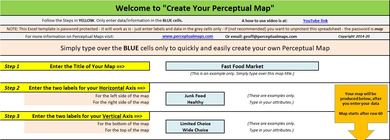 strategy map template excel